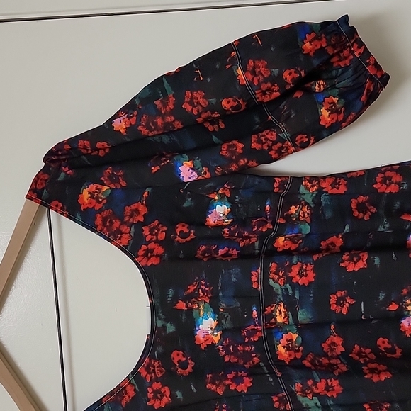 📌FINAL SALE |Rachel Comey x Target | Black Floral Print Midi Dress - Picture 3 of 10